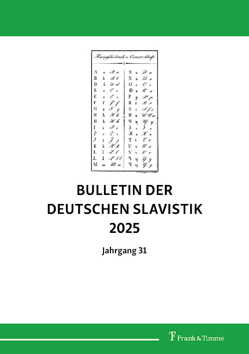 Bulletin der deutschen Slavistik 2025