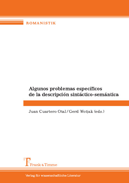 Algunos problemas específicos de la descripción sintáctico-semántica