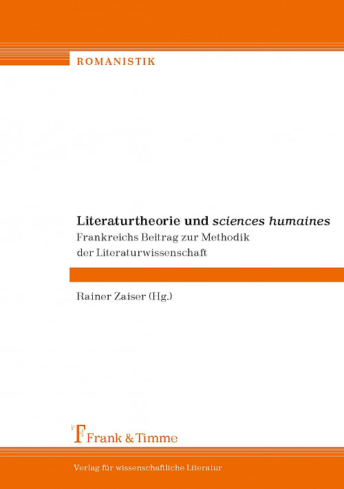 Literaturtheorie und „sciences humaines“