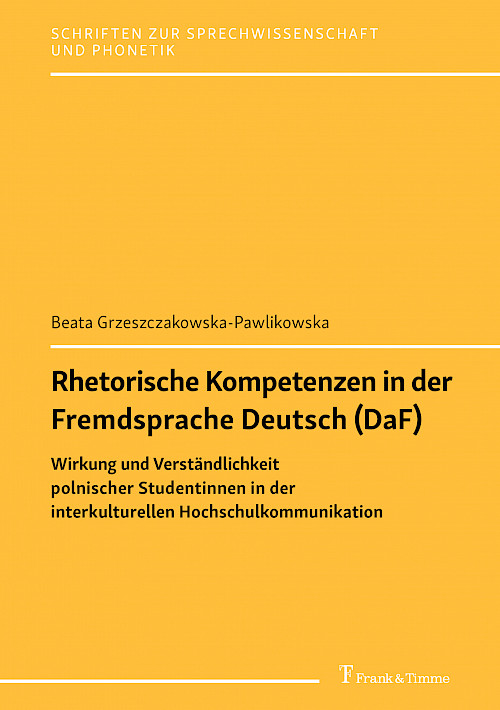 Rhetorische Kompetenzen in der Fremdsprache Deutsch (DaF)