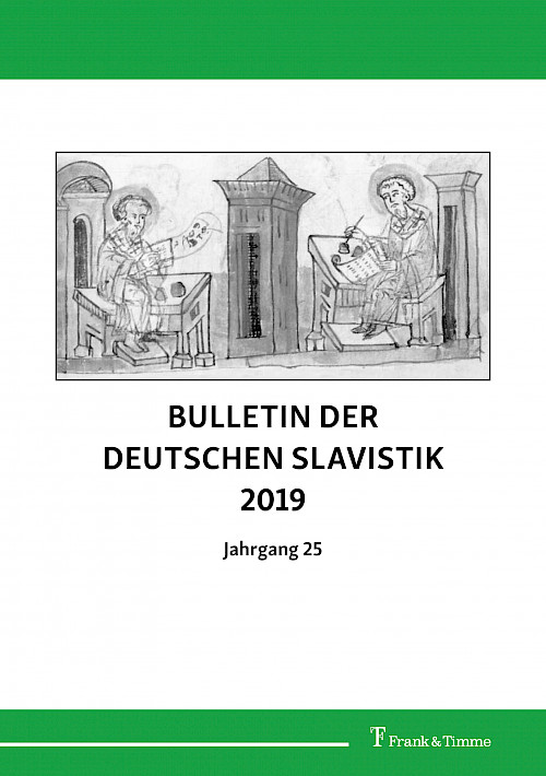 Bulletin der deutschen Slavistik 2019