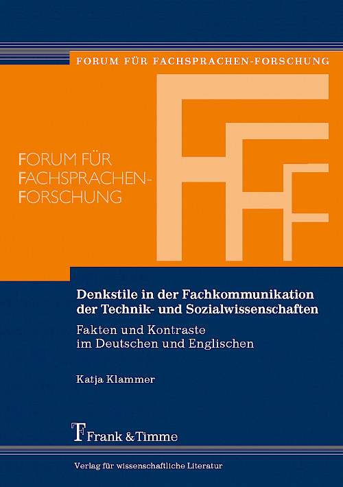 Denkstile in der Fachkommunikation der Technik- und Sozialwissenschaften