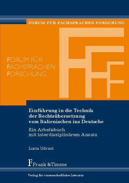 Einführung in die Technik der Rechtsübersetzung vom Italienischen ins Deutsche