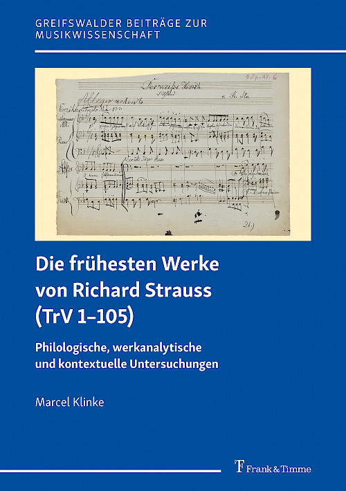 Die frühesten Werke von Richard Strauss (TrV 1–105)