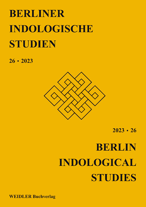 Berliner Indologische Studien, Band 26