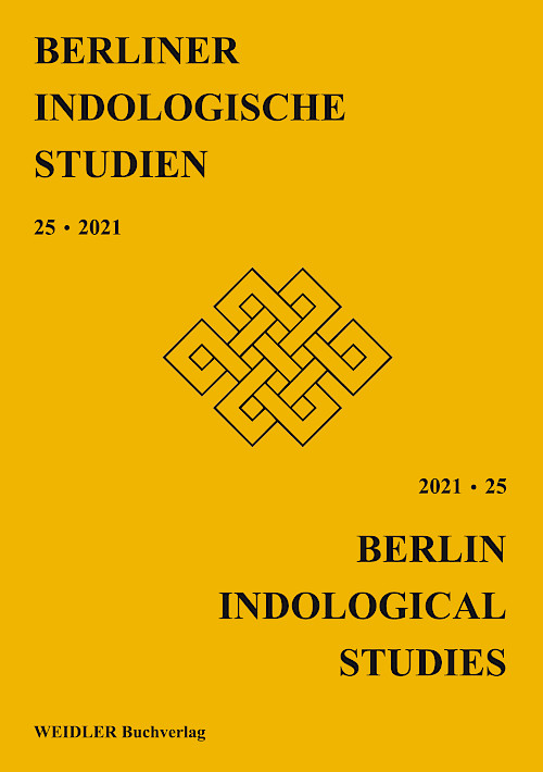 Berliner Indologische Studien, Band 25