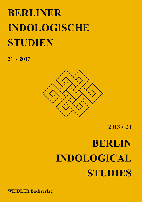 Berliner Indologische Studien, Band 21