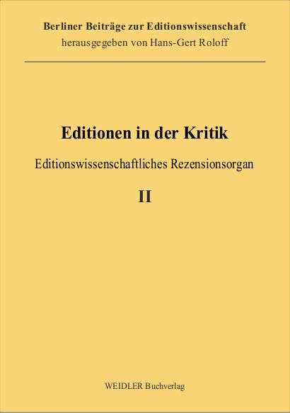 Editionen in der Kritik 2