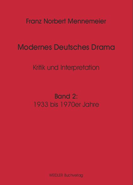 Modernes Deutsches Drama, Band 2: 1933 bis 1970er Jahre