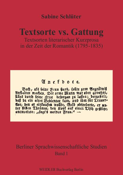 Textsorte vs. Gattung