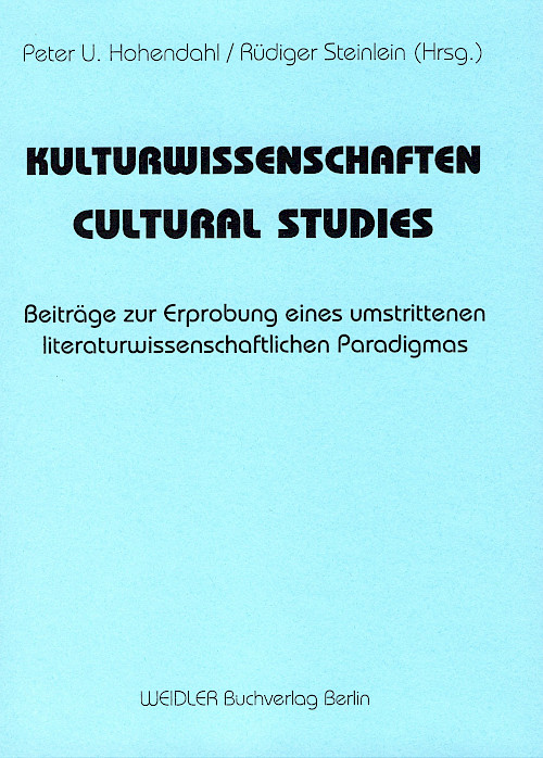 Kulturwissenschaften – Cultural Studies